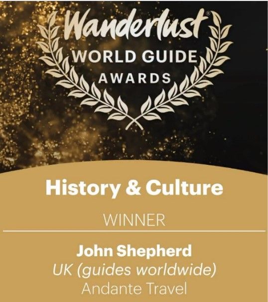 Congratulations to John Shepherd, our World Guide Awards Winner!